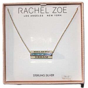 Gold Tone Sterling Silver Rachel Zoe Inspirational Dream Necklace